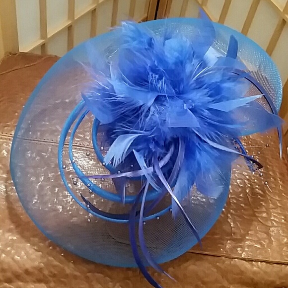 Cobalt Blue Fascinator | Hat - Picture 3 of 7